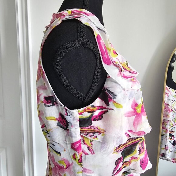 Women's Floral Sleeveless Pullover Top, Size M - Picture 4 of 14